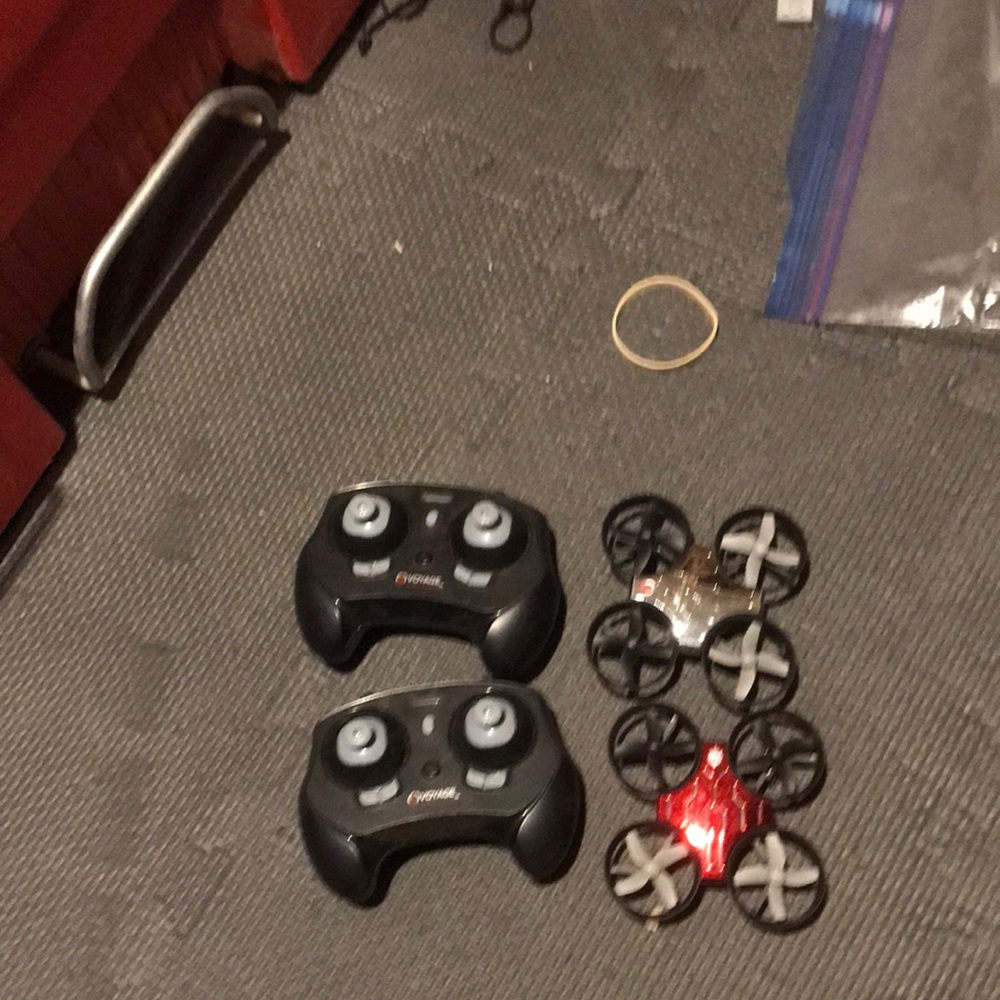 Two mini drones